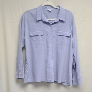J. Jill Lavender Purple Long Sleeve Button Down Blouse - Size M